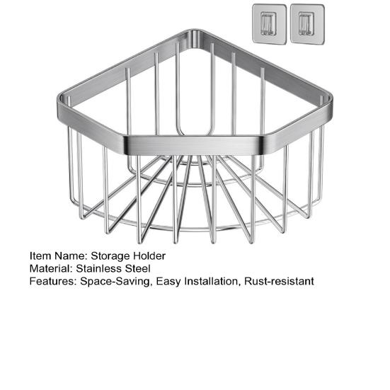 Kitchen Sink Caddy Corner Sponge Holder Stainless Steel Sink Organizer