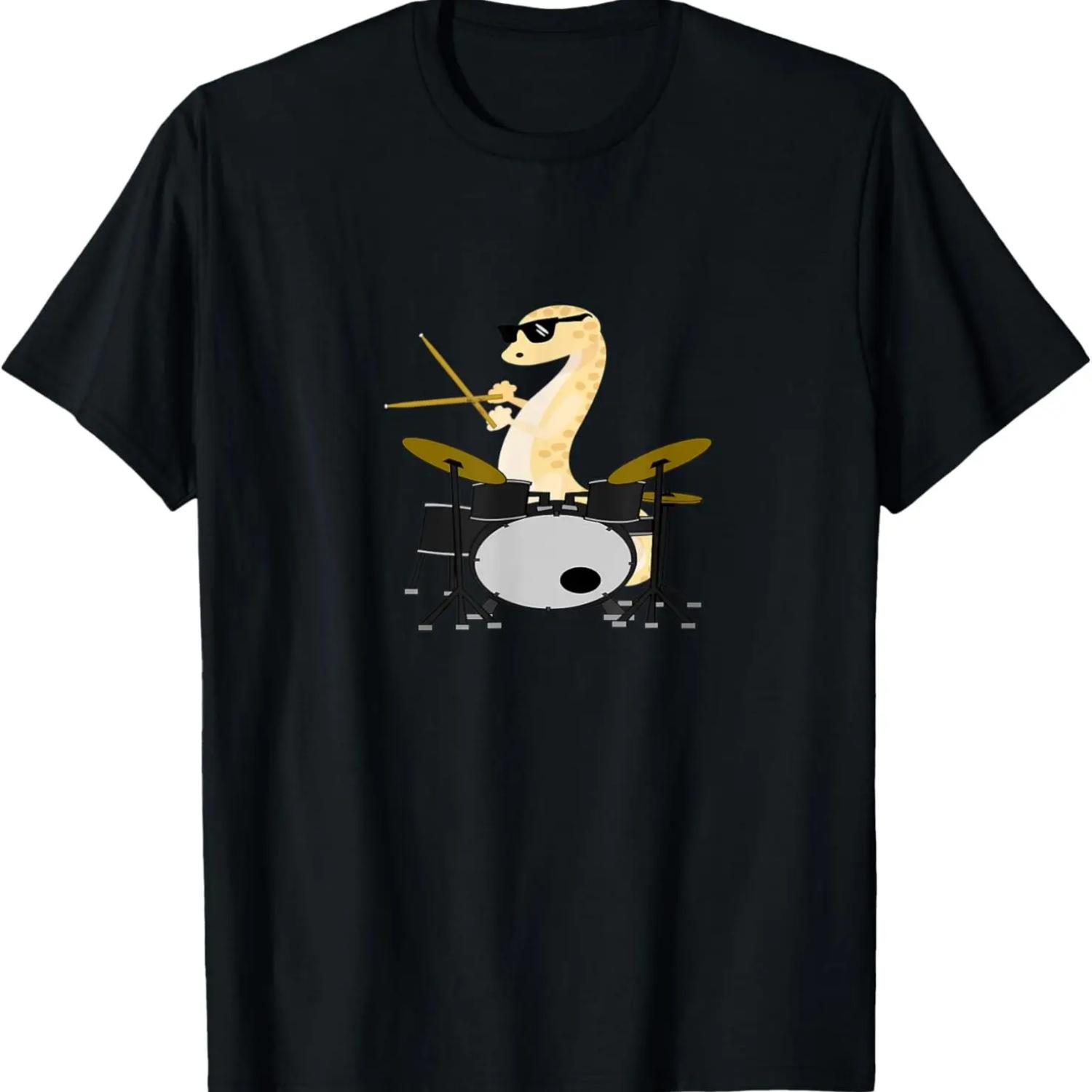 

Colorful Drummer female Silhouette Drums T-Shirt XXXXXL чорний