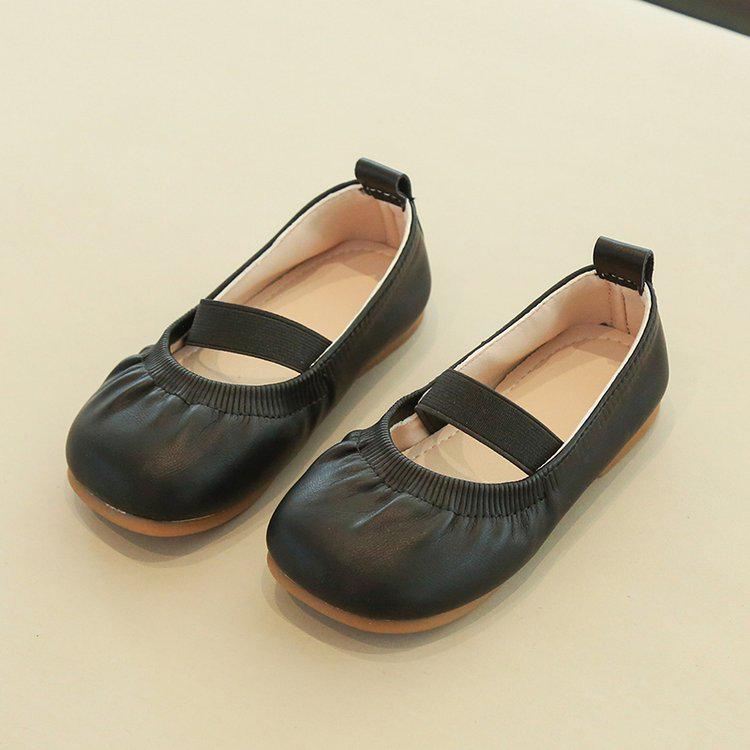 2023 Autumn Girls' Versatile Princess Leather Shoes - Soft Sole for Toddlers