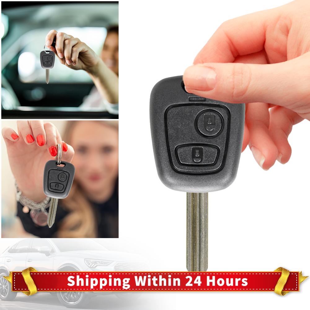 2 Buttons Key Fob Replacement 433MHz Remote Car Key Fob Car Keyless Entry Remote Control for Citroen Saxo Picasso Xsara Berlingo
