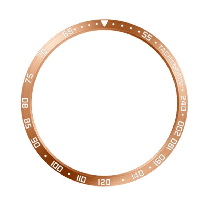 Metall-Lünettenring für Samsung Galaxy Watch 8 7 6 5 4 44mm 40mm Zeit-/Geschwindigkeits-Skalenrahmen Schutzring für Galaxy 8 6 Classic 46mm