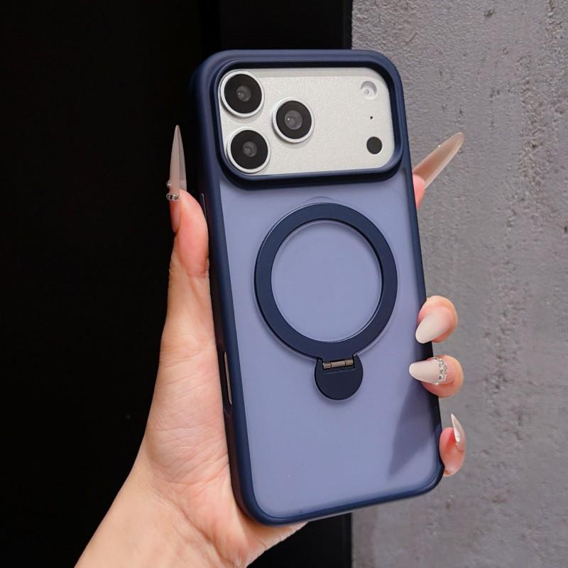 Magnetic Matte Full Body Protective Case With Rotating Invisible Stand IPhone 17 Pro Max 18