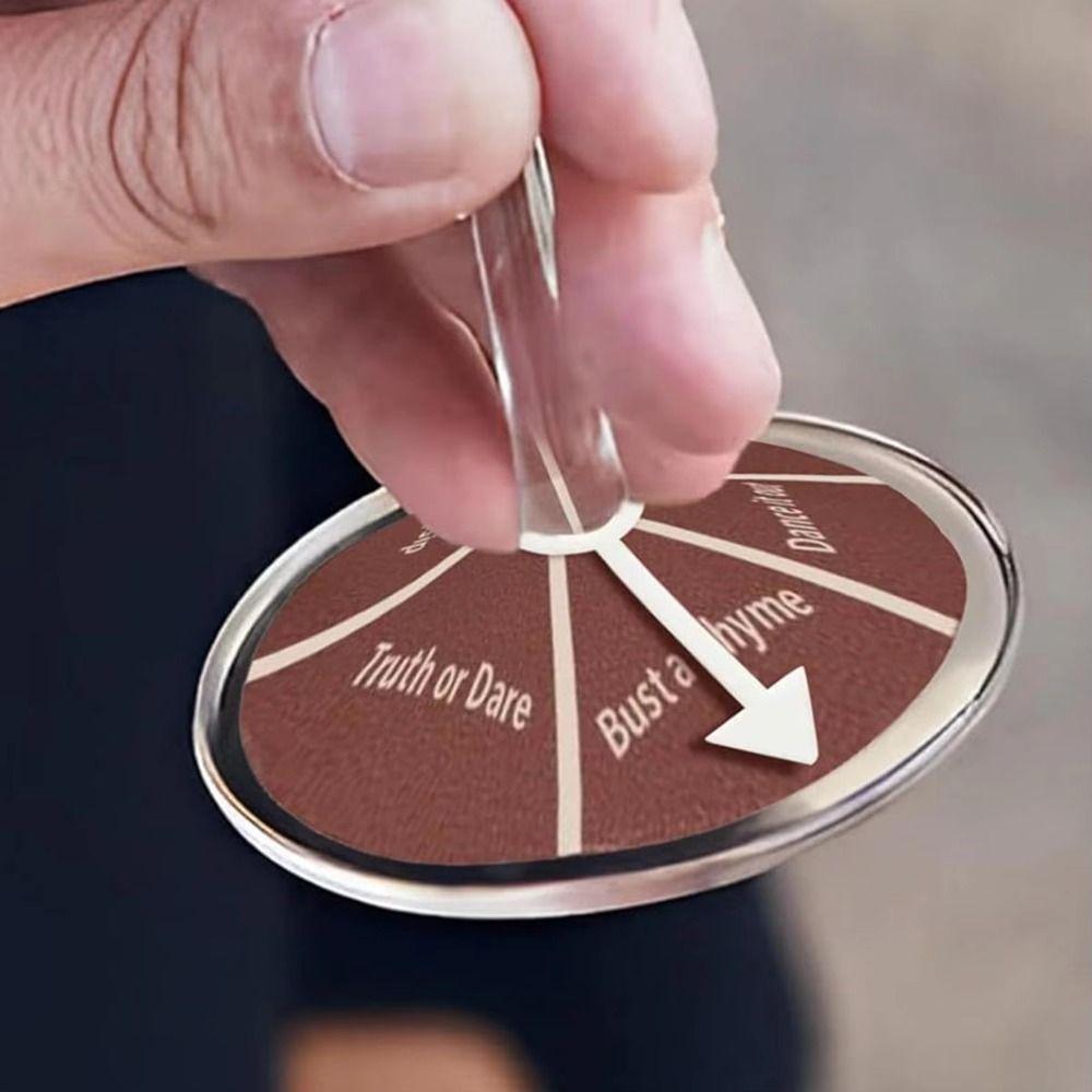 6/12/24Pcs Removable Wine Glass Spinner Reusable Wheel Interactive Board Toys Drink Roulette  Adults