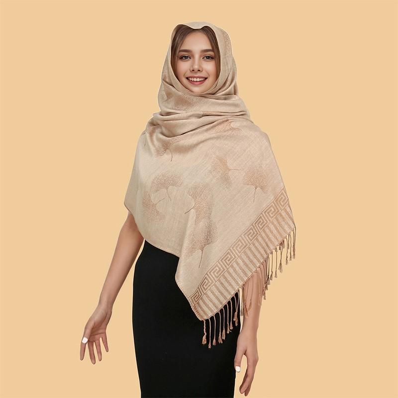 Luxury Thick Cashmere Scarf Women Print New Wraps Pashmina Travel Poncho Warm Blanket Winter Bufanda Shawl Female Stoles