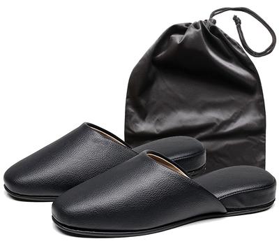 Premium PU Leather Indoor Slippers with Storage Perfect for Entrance and and Cute for and [MOON ROOM] Bag. Graduations, Ceremonies, Parent-Teacher