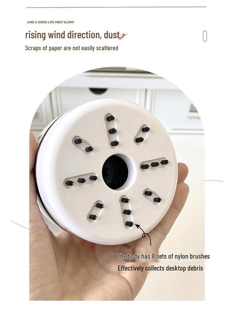 USB Rechargeable Mini Desktop Vacuum Cleaner for Dust and Shavings