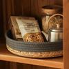Storage Basket Straw Woven Fruit Storage Basket Home Bathroom Tabletop Miscellaneous Item Snacks Toy Storage Organization Basket