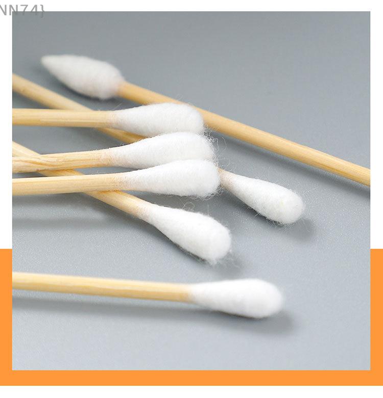 500pcs Boxed Disposable Cosmetic Cotton Double Head Cotton Swab Women Makeup Cotton Buds For Wood Sticks Nose Ears Cleaning Tool