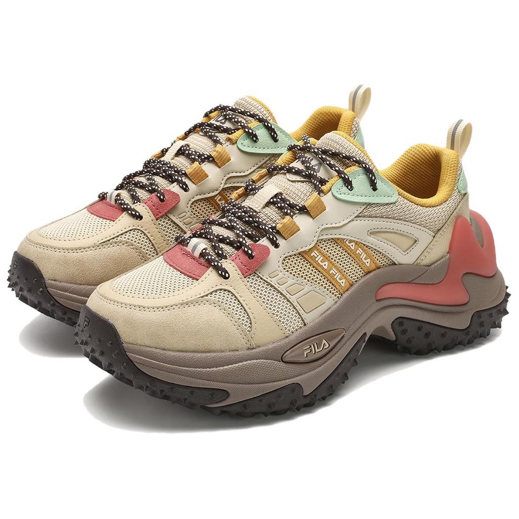 Fila Sofia 3 Fishbone Shoes 3.0 Thick Sole Sports Comfortable Versatile Sweat-Absorbing Height Increasing Low-Top Casual Shoes F12W411105FPA