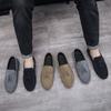 Fashion Men's Loafers Casual Leather Shoes Moccasins Flat Driving Shoes