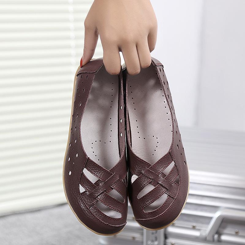 Women Flats Shoes Slip On Shoes For Women Fashion Women's Moccasins Flat Genuine Leather Women Shoes Casual Female Zapatos Mujer
