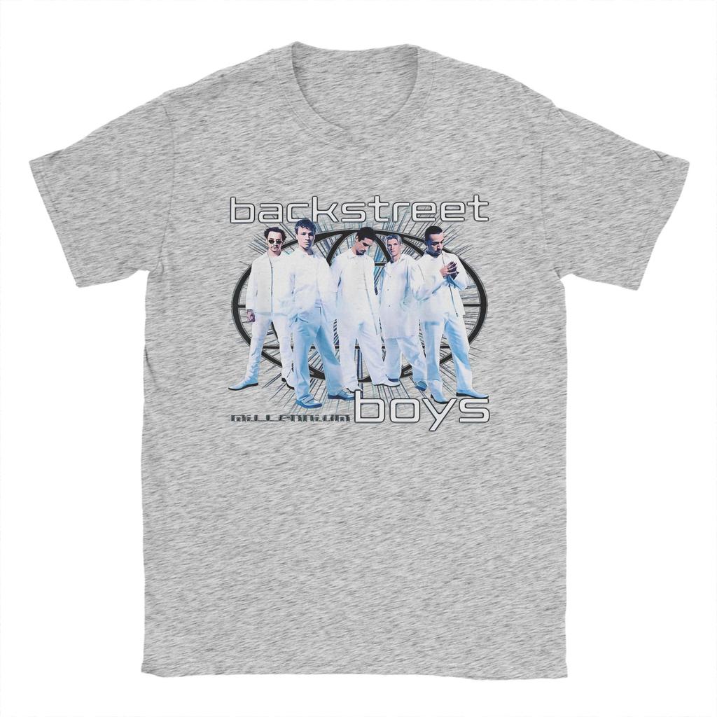 Backstreet Boys Millenium Globus T-Shirt Harajuku T-Shirts Kurzarm Streetwear Tops Sommer 100% Baumwolle O-Ausschnitt Kleidung