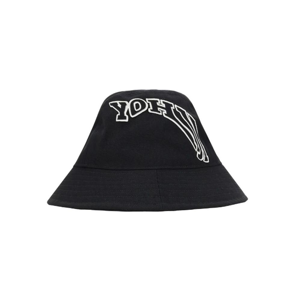 Y-3 Logo Design Cotton Fisherman Hat Unisex Hats Black IS5223BLACK