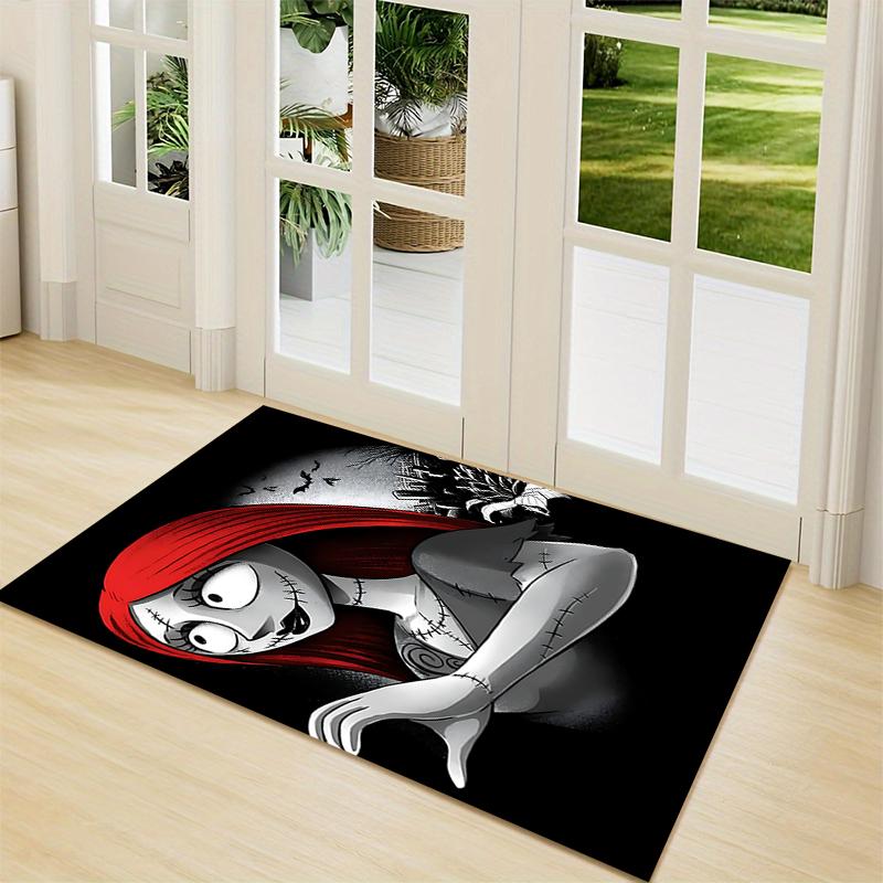 1Pc Christmas Nightmare Before Christmas Carpet Rug Soft Washable Antislip Home Living Room Sofa Mats Personalized Christmas Rug
