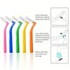 20Pcs L-Shaped Interdental Brushes Non-Slip Handles Soft Nylon Bristles For Teeth Gaps Plaque Removal Multiple Sizes