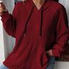 Plus Size Womens Hooded Sweatshirt Jacquard Loose Autumn Winter
