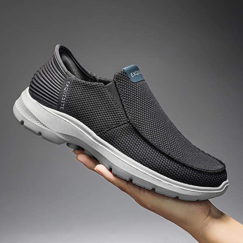 Fashion Hot Sale Men Casual Shoes Slip on Canvas Shoes Comfortable Walking Flats for Man Non Slip Soft Loafers Moccasins Summer Sneakers