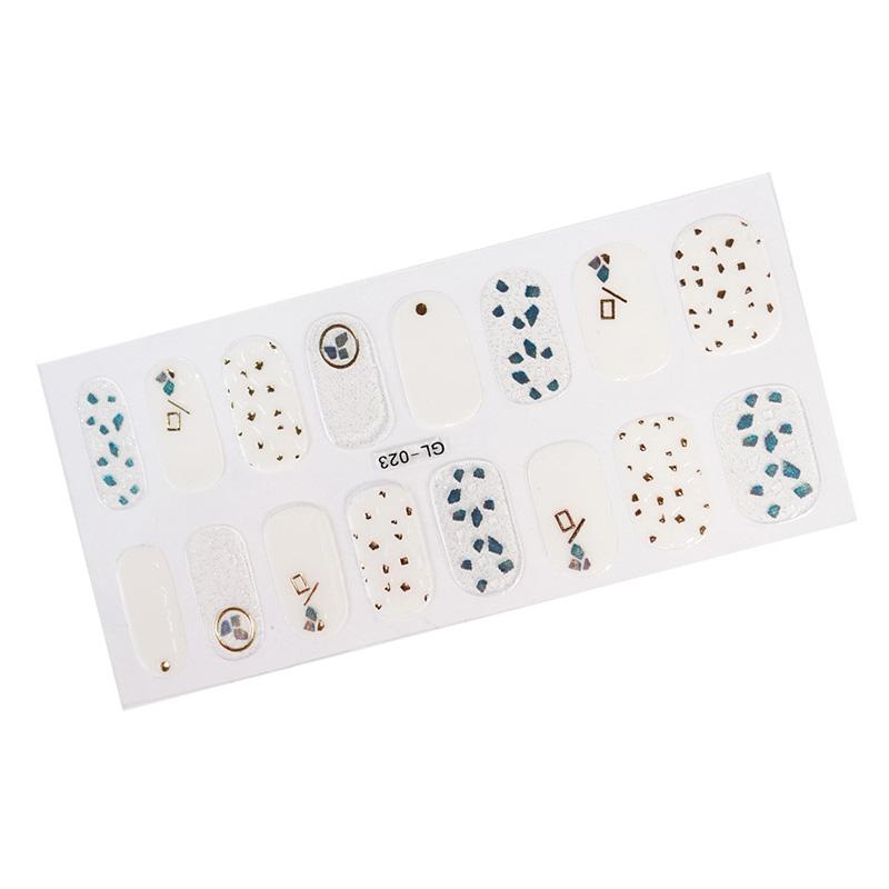 1PC Gel Wraps Paper Net Manicure Decals Nail Decals Laser Nail Polish Strip Art Nail Sticker