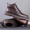 Męskie Jesienne i Zimowe Najnowsza Moda Botki Skórzane Buty Codzienne Mężczyzna Ręcznie Robione Buty Motocyklowe Buty Robocze Ciepłe Buty Zimowe