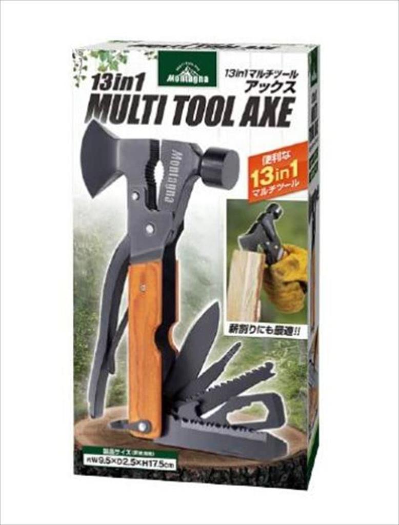 Hack Montagna 13-in-1 Multi-Tool Axe HAC3030 Black