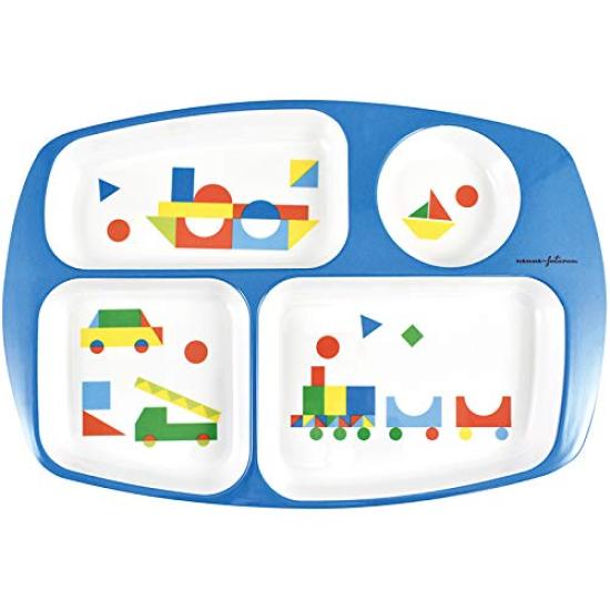 Onishi Ken Seihan Melamine Vehicle X X Nenne-futurum Plate, Blue, 28.4 19.1 H2cm, YUE-1101