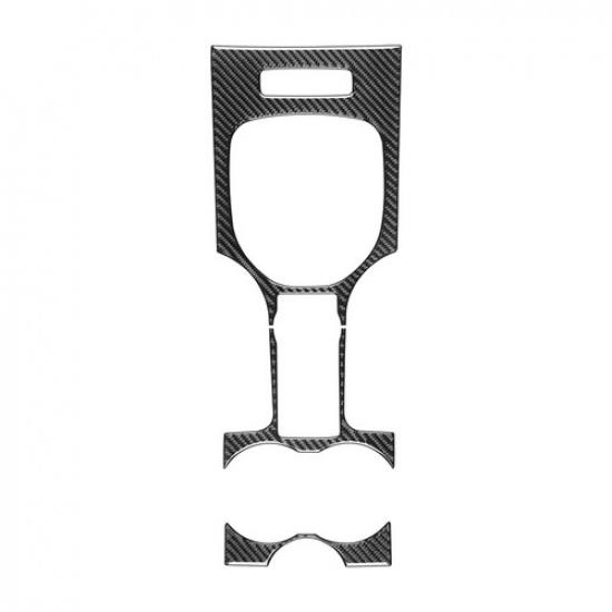 1Set Carbon Fiber Gear Shift Cup Holder Panel Cover For Holden Commodore 2006-12