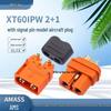 AMASS XT60I-F High Current Lithium Battery Plug with Signal Pin - Male & Female XT60IPW-M Model