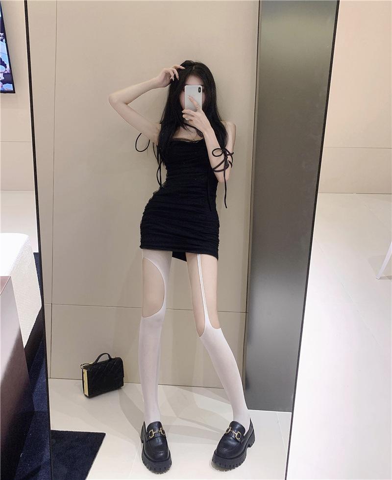 Jacquard Bat Netting Stockings Dense Bat Netting Jacquard Fishnet Stockings