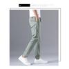 Ice Silk Men's Loose Straight Leg Men's Pants Trendy Business Quick Drying Summer Thin Casual Pants