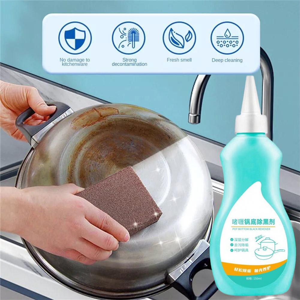 Gel Pot Bottom Black Remover Heavy Oil Stains Black Stain Black Steel Bottom Stainless Descaler D0P0