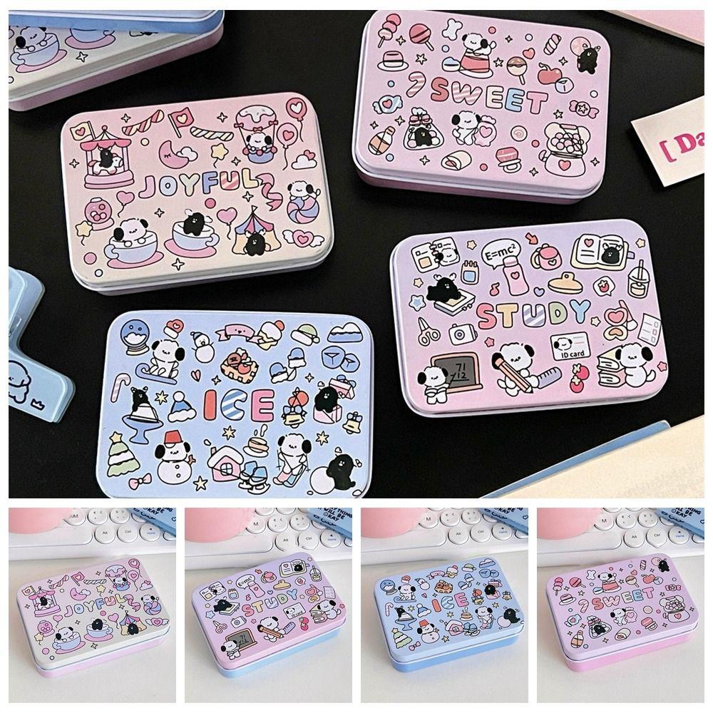 

Пустая коробка для хранения с рисунком щенка, прямоугольная шкатулка для ювелирных изделий и аксессуаров для студентов style 4