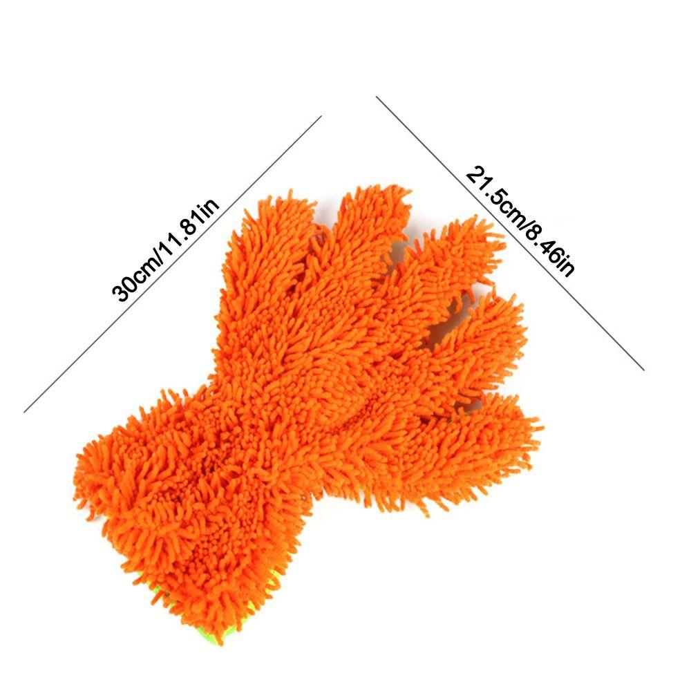 Waterproof Car Wash Gloves Anti-scratch Coral Fleece Car Cleaning Towels Thick Double-sided Car Cleaning Glove for Car Washing