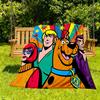 1PC Scooby-Doo Outdoor Blanket Lightweight Flannel, Soft & Warm, All-Season, Outdoor, Camping, Living Room, Office,  L1106049