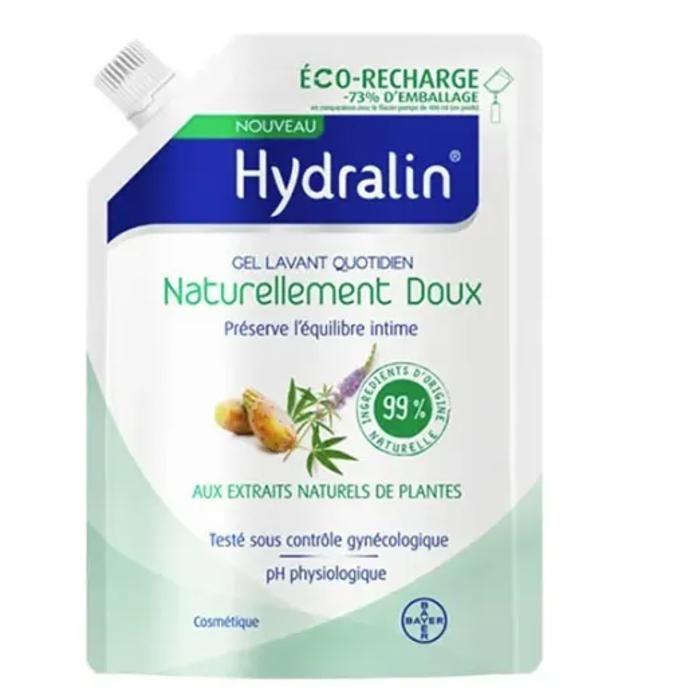 Gel Lavant - Hydralin - Eco-Recharge - 400ml - 99% Ingrédients Naturels - pH Physiologique