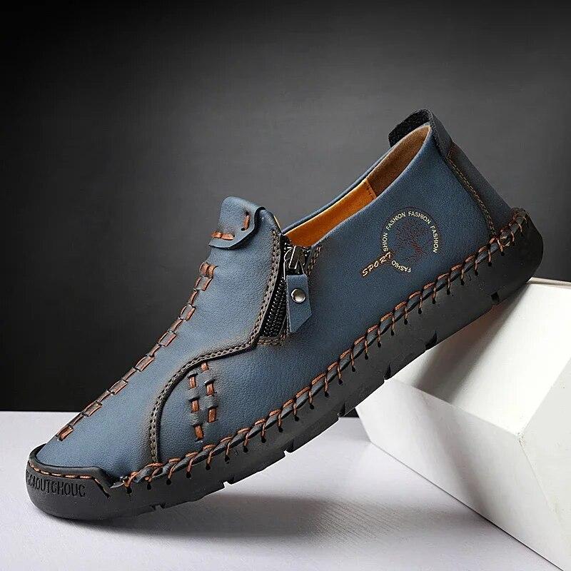 

Кожаная повседневная обувь. Мужские кроссовки. Удобные летние прогулочные дизайнерские лоферы. Мокасины. Новая роскошная спортивная обувь для мужчин.