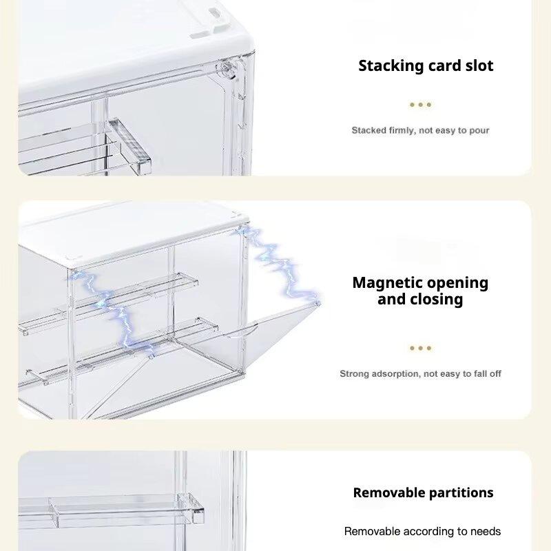 Containerized Designs Acrylic Organizer for Collectible Figures and Blind Box High Definition Transparent Miniature Display Case