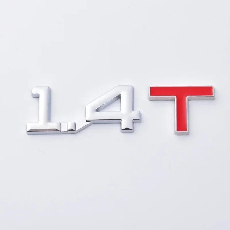 3D Metal 1.5T 1.6T 1.8T 2.0T 2.2T 2.4T 2.5T 2.8T 3.0T Car Sticker Emblem Badge Decal For Mazda KIA Renault TOYOTA BMW Ford Focus