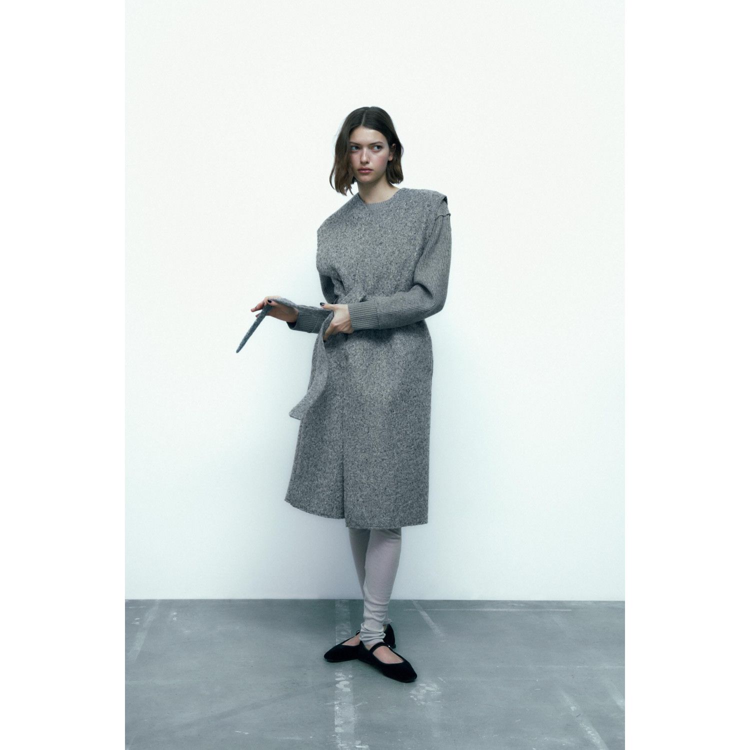 

BOUCLE WAISTCOAT WITH BELT