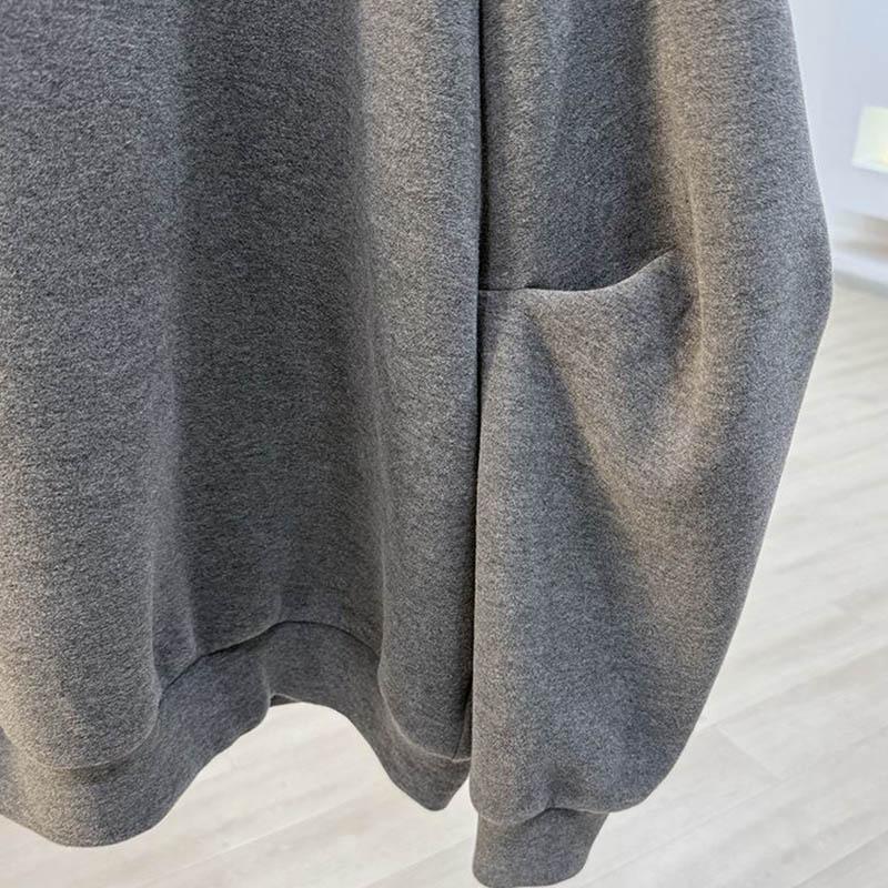 Sweatshirt for Women Cotton Oversize Fleece Thickened Loose Round Neck Casual Pullover Long Sleeve Winter Sweatshirt Top