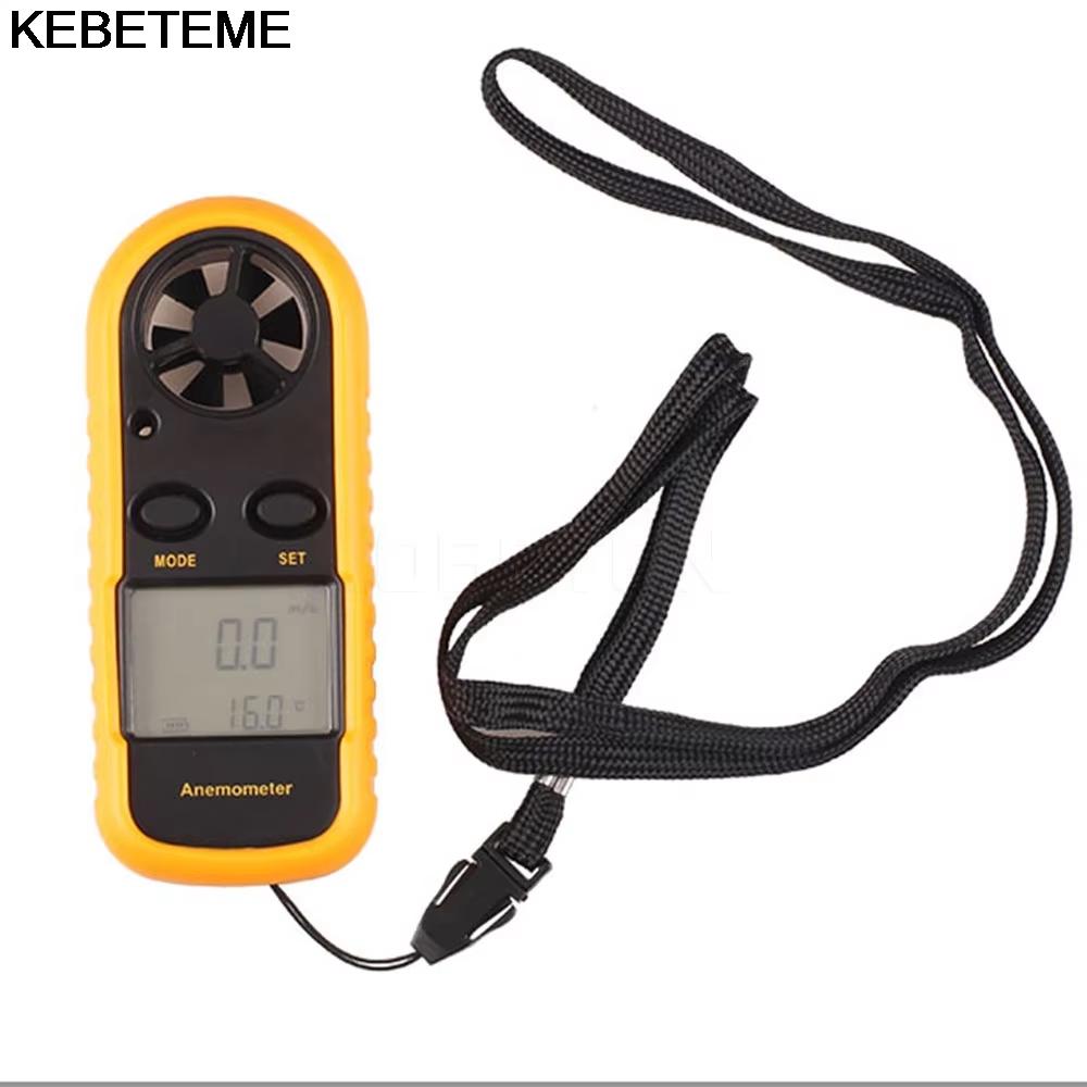 Digital Anemometer Pocket Smart Anemometer Air Wind Speed Scale Accurately Measure Wind Speed & Temperature Tool Equipment