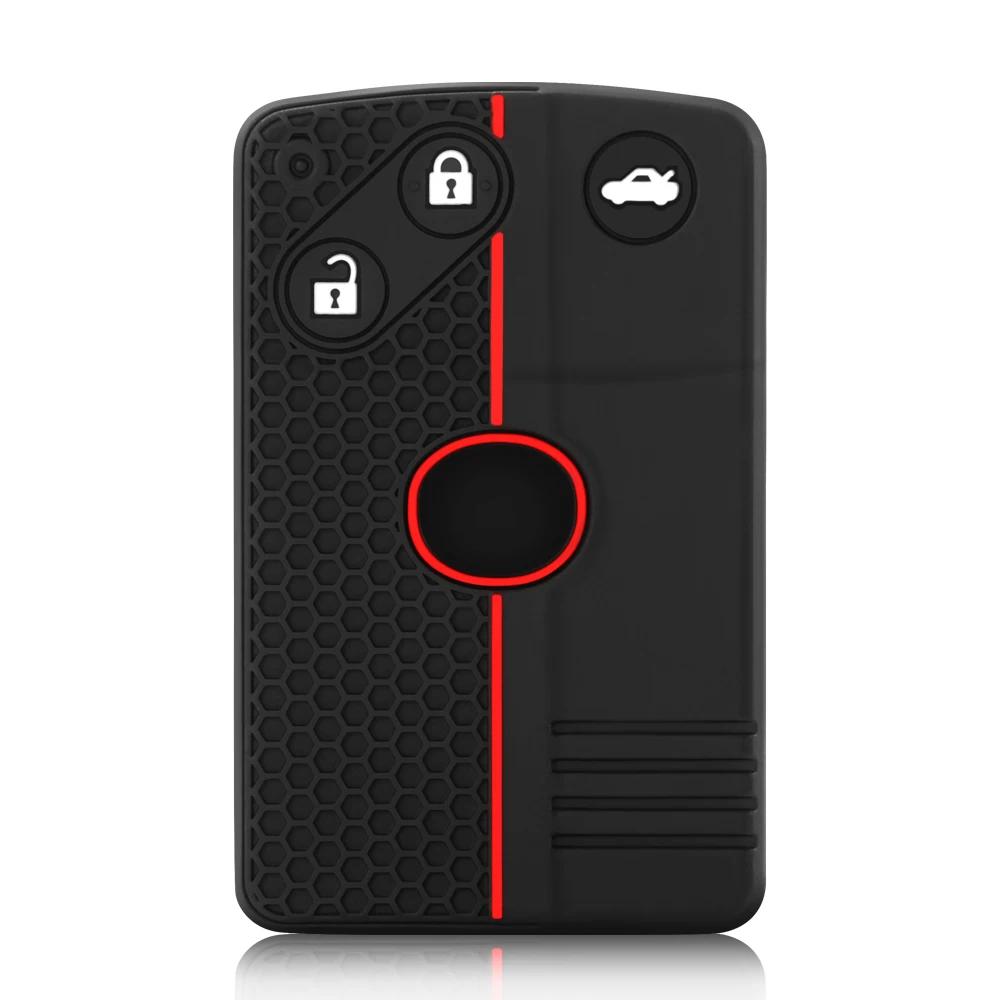 Silicone Car Key Cover Case Set Skin Protection Holder For Mazda 5 6 Cx-7 Cx-9 Rx8 Mx5 Smart Card Remote Accessories