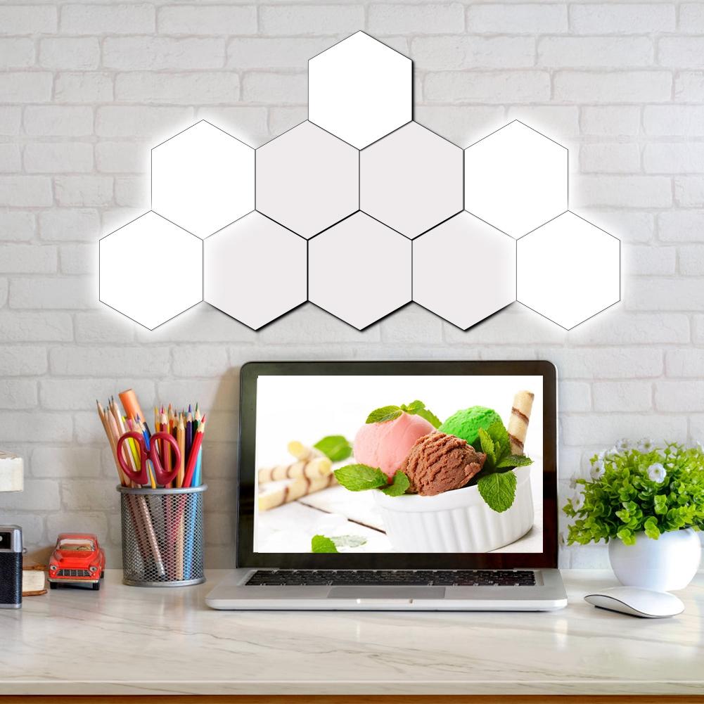 Innovative Hexagonal Shape DIY Wall Decorative Lamp Home Light for Bedroom Living Room Decoration