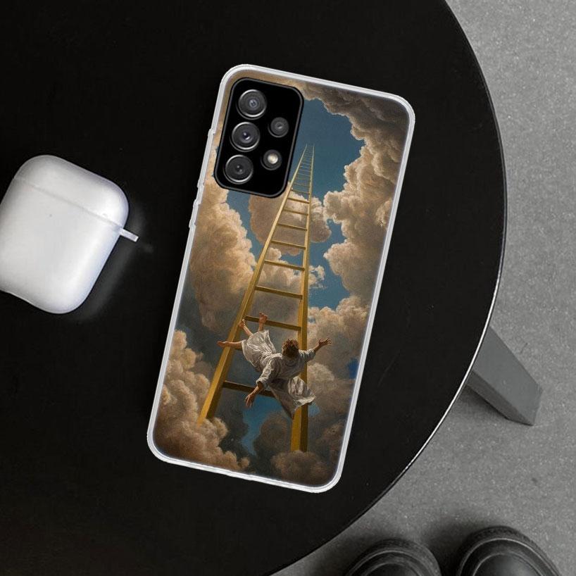 Rene Magritte Art Phone Case Cover for Samsung Galaxy A12 A22 A32 A52 A72 A02S A51 A50S A31 A20S A10S Note 20 Ultra 10 Plus Gala