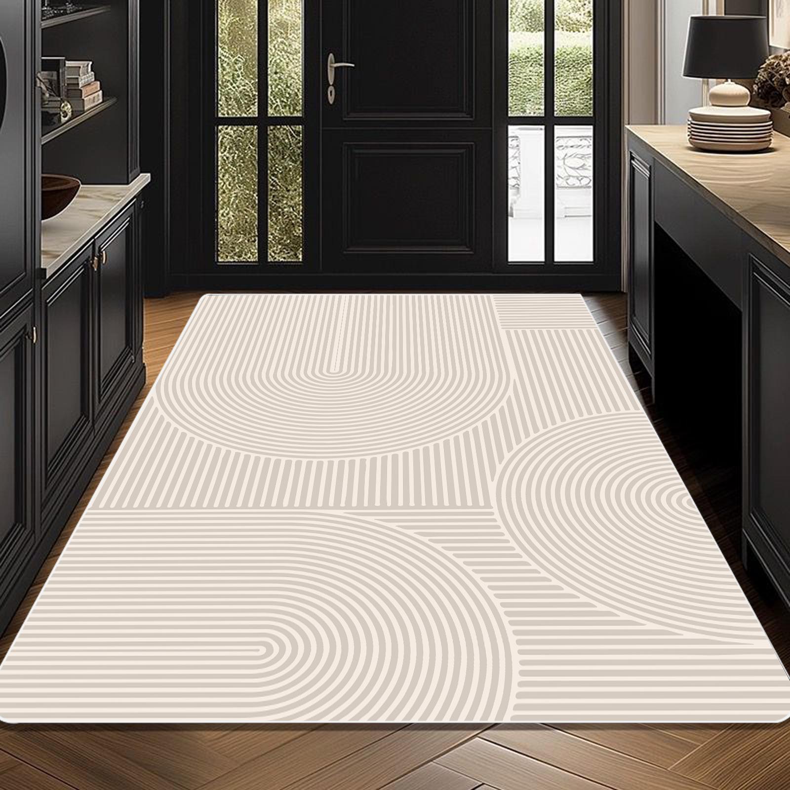 

Simple Line Style Carpet for Living Room Decoration Home Big Size Soft Rugs Easy Clean Non-slip Entrance Door Mat Customizable 50x80cm