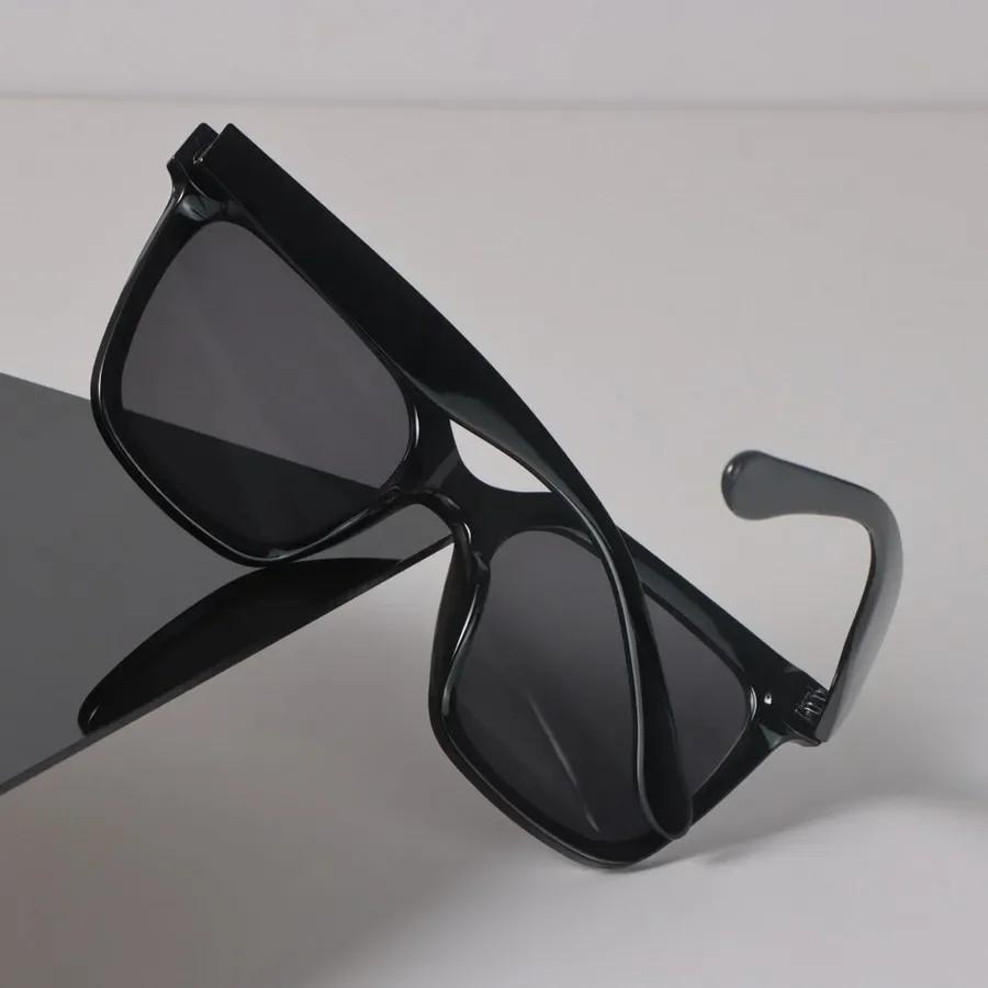 Designer Square Sunglasses Women Men Vintage Black Sun Glasses Fashion Personality Eyewear Mirror Big Frame Brand