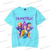 Vintage Kpop Demon Hunters Anime T-shirt Rumi Zoey Mira Print T Shirt Harajuku Cartoon Kpop Demon Hunters Teenage Girls Tshirts