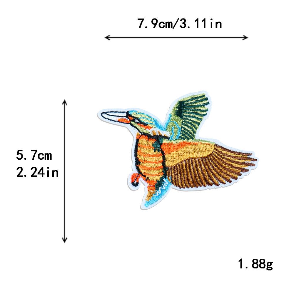 

Багатоколірна вишивка птаха патч для прикраси одягу