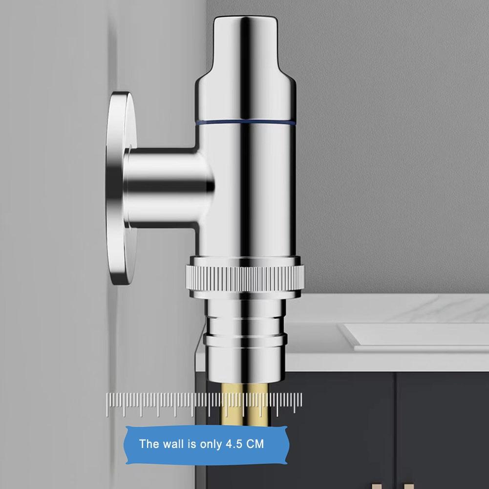 Angle Valve With Raw Tape Rotary Switch Stainless Steel