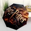 1pc Harry Potter Automatic Open/Close Umbrella - Compact Travel Umbrella with 8-Rib Durable Frame, Lightweight & Portable for Commuting, Fashionable A