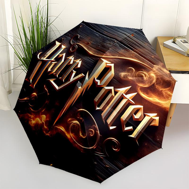 

1pc Harry Potter Automatic Open/Close Umbrella - Compact Travel Umbrella with 8-Rib Durable Frame, Lightweight & Portable for Commuting, Fashionable A